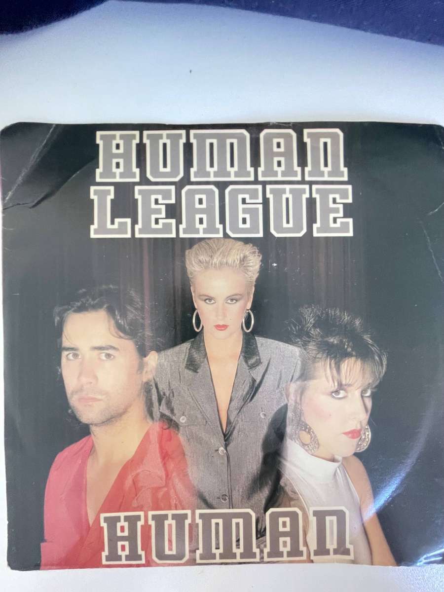 Human League 7 inch single-Human/Human Instrumental