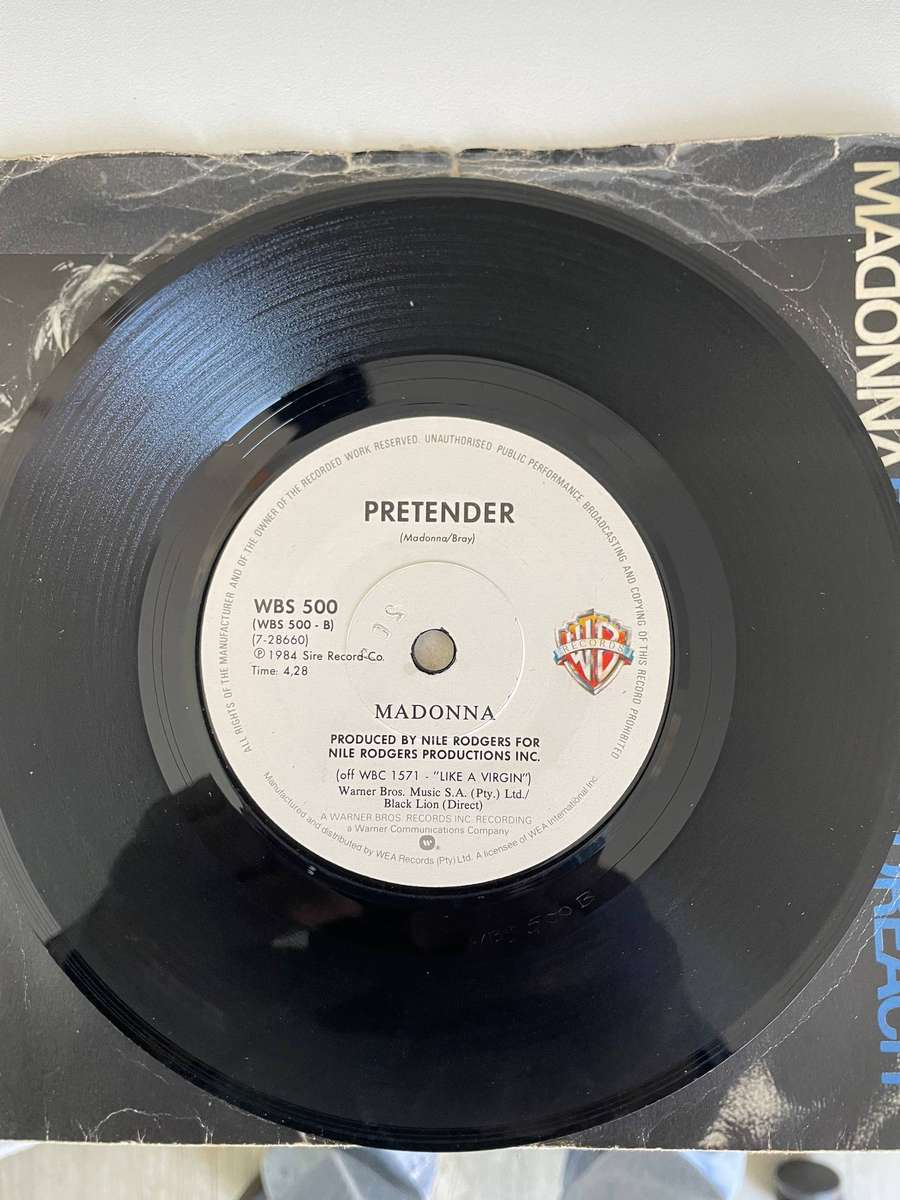 Madonna 7 inch single-Papa don't preach/Pretender
