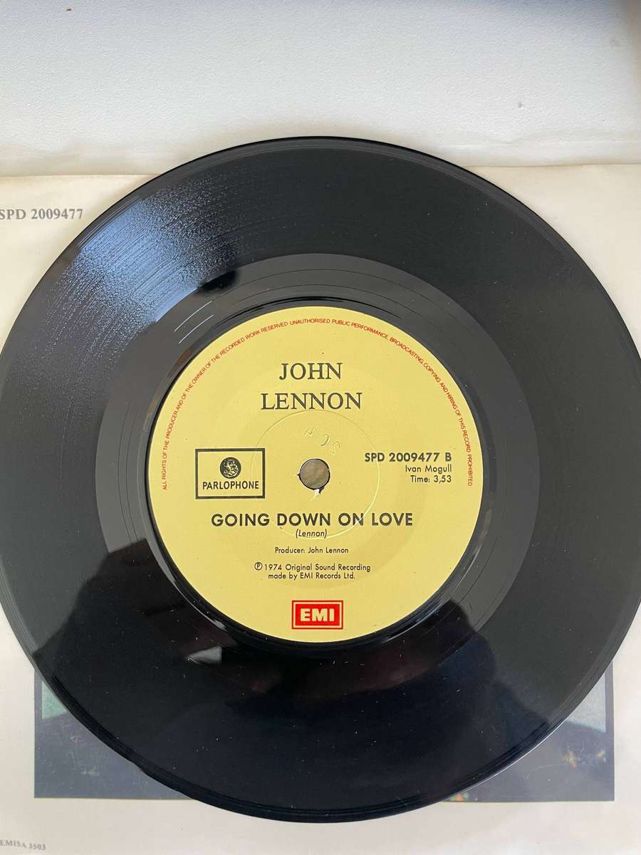 John Lennon 7 inch single-Jealous guy/Going down on love