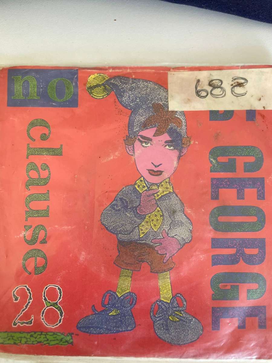 Boy George 7 inch single-No Clause 28/No Clause 28 (beats)