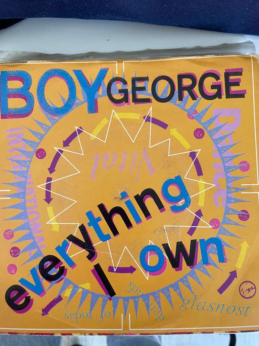 Boy George 7 inch single-Everything I own/Use me