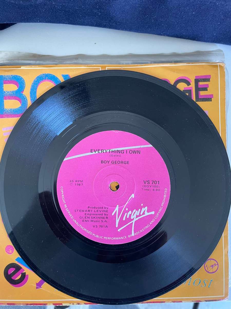 Boy George 7 inch single-Everything I own/Use me