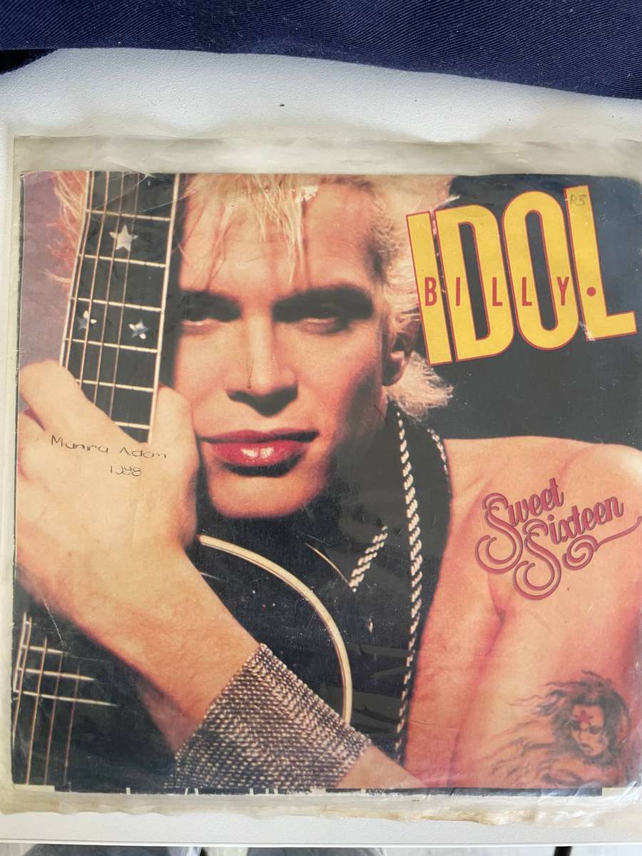 Billy Idol 7 inch single-Sweet Sixteen/Beyond belief