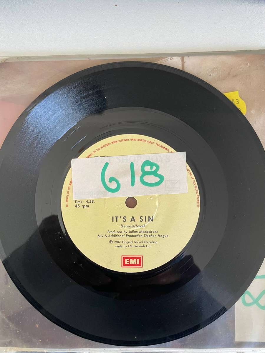 Pet Shop Boys 7 inch single-It's a sin/You know where you went wrong