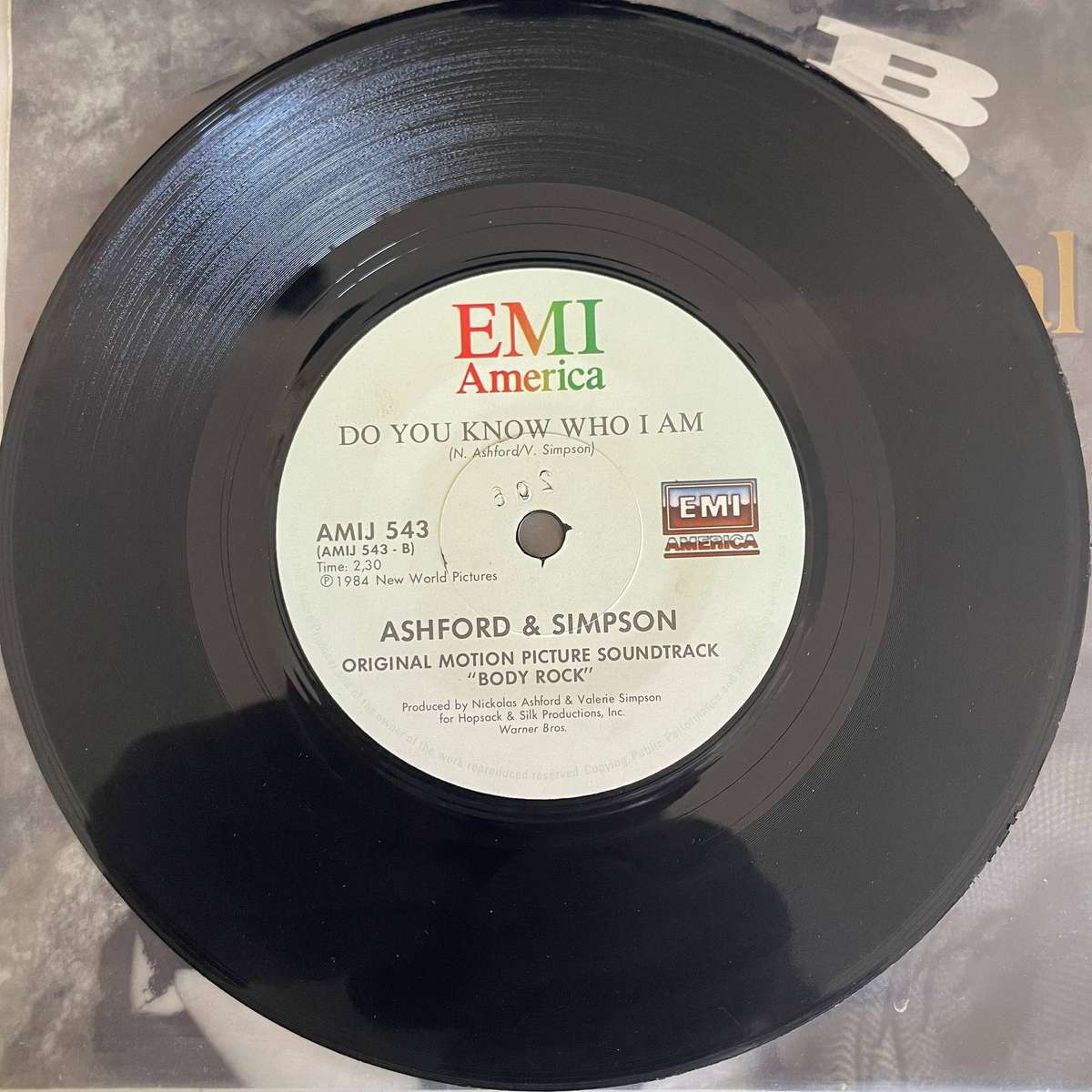 Maria Videal/Ashfor and Simpson- 7 inch single-Body Rock/Do you know who I am