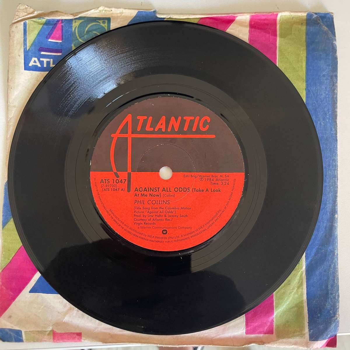 Phil Collins-7 inch single-Against all odds/The search