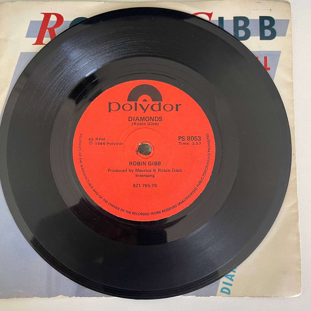 Robin Gibb-7 inch single-Boys do fall in love/Diamonds