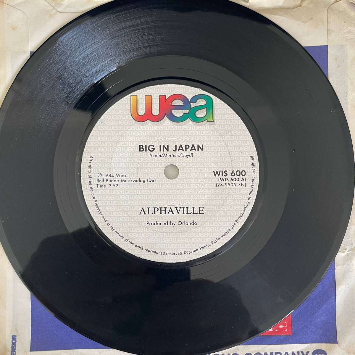 Alphaville-7 inch single-Big in Japan/Seeds
