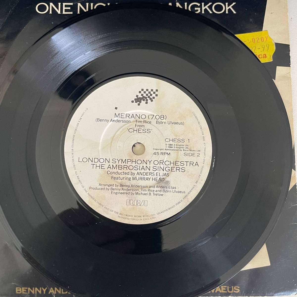 MURRAY HEAD-7 inch single-One night in Bangkok/Merano