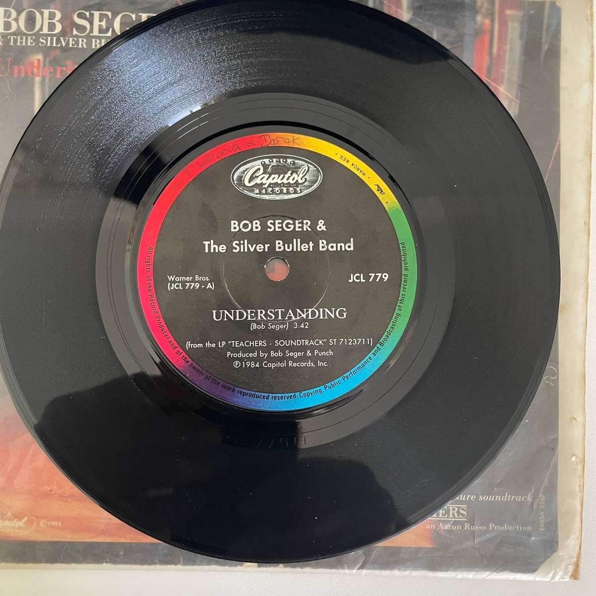Bob Segar and the Silver bullet band-7 inch single-Understanding/East L.A.