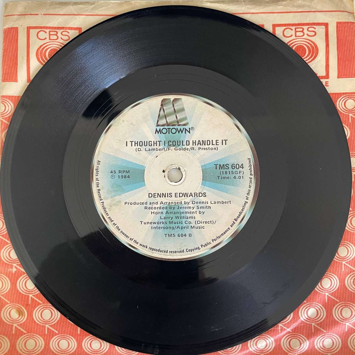 Dennis Edwards-7 inch single-Don't look any further/I thought I could handle it