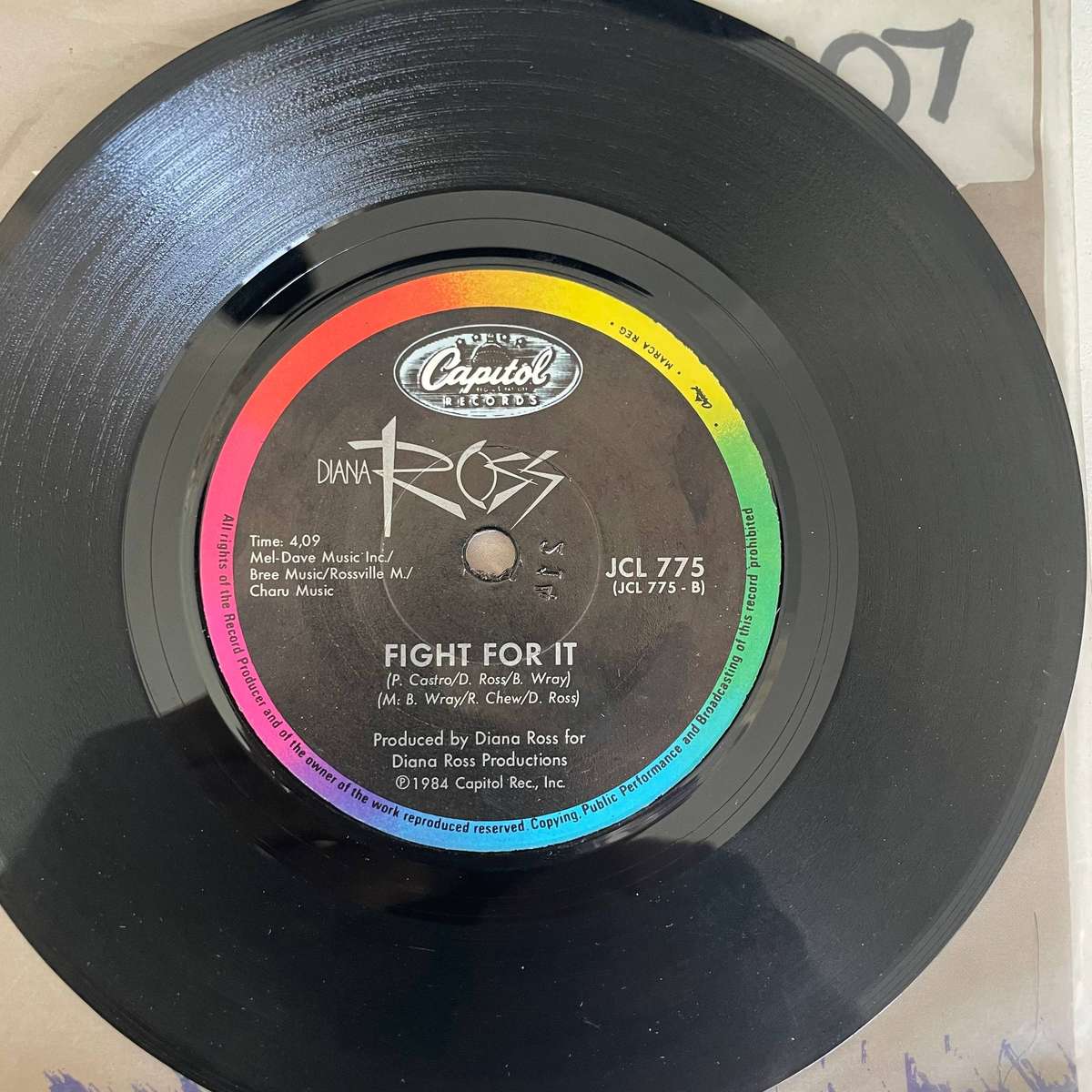 Diana Ross-7 inch single-Touch by touch/Fight for it