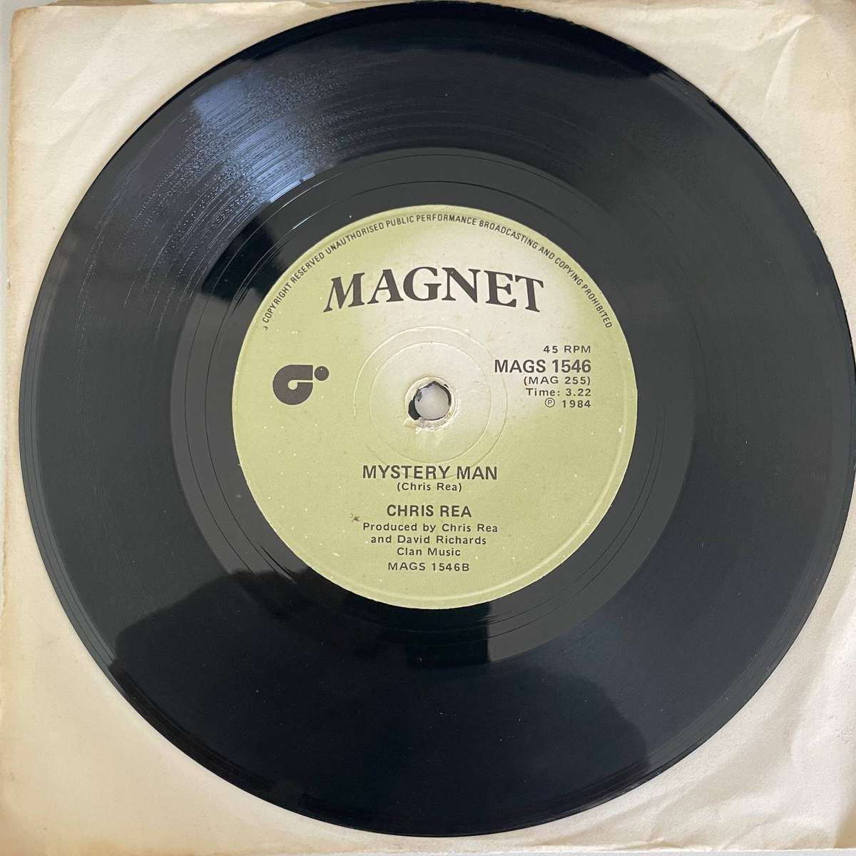 Chris Rea -7 inch single-I don't know what it is but I love it/Mystery man