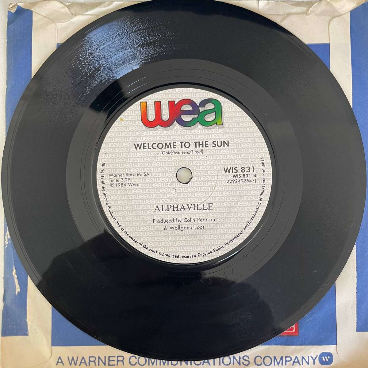 Alphaville-7 inch single-Forever young/Welcome to the sun