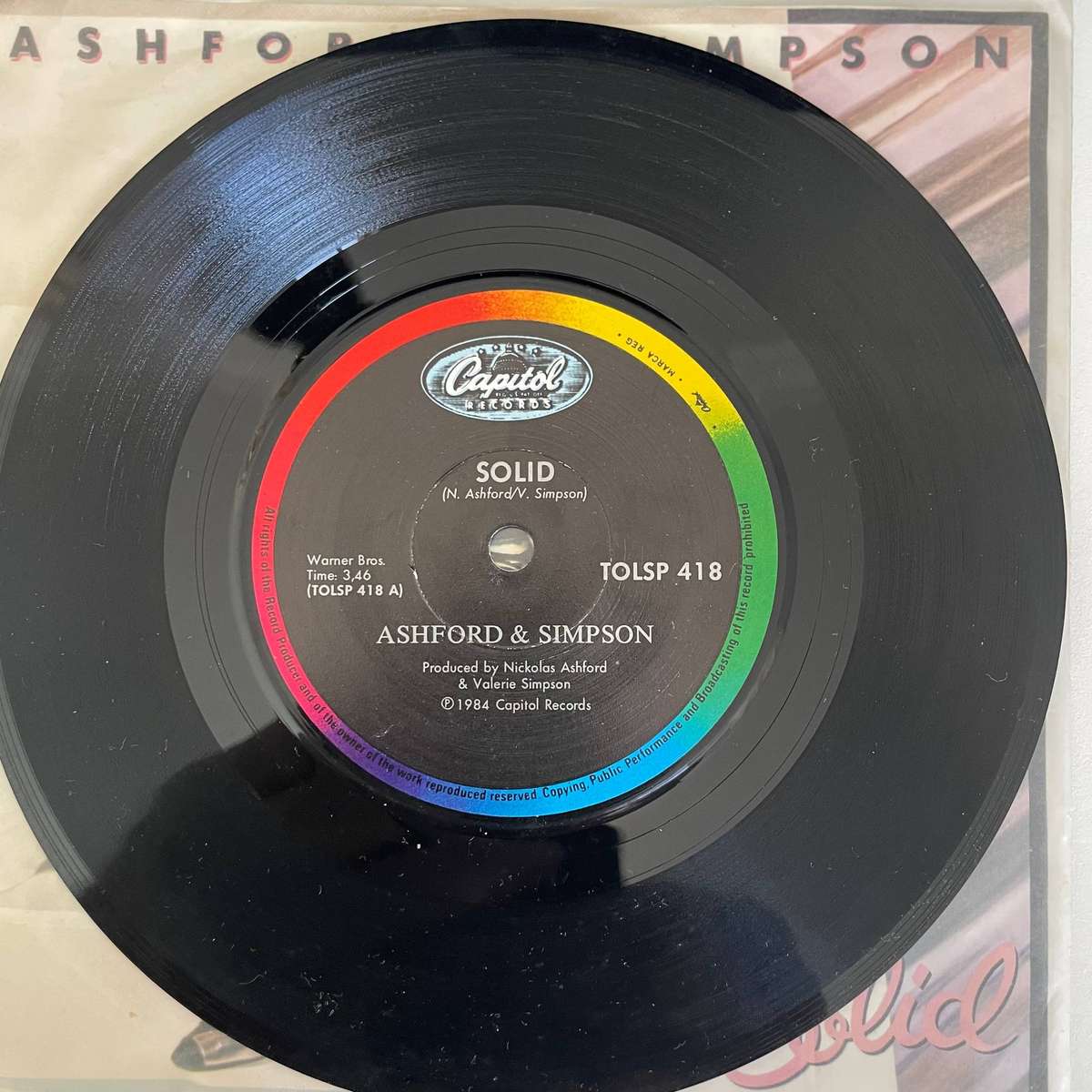 Ashford & Simpson-7 inch single-Solid/Cherish forever more