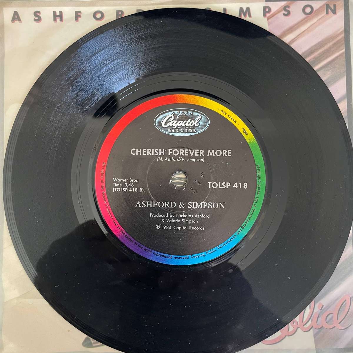 Ashford & Simpson-7 inch single-Solid/Cherish forever more