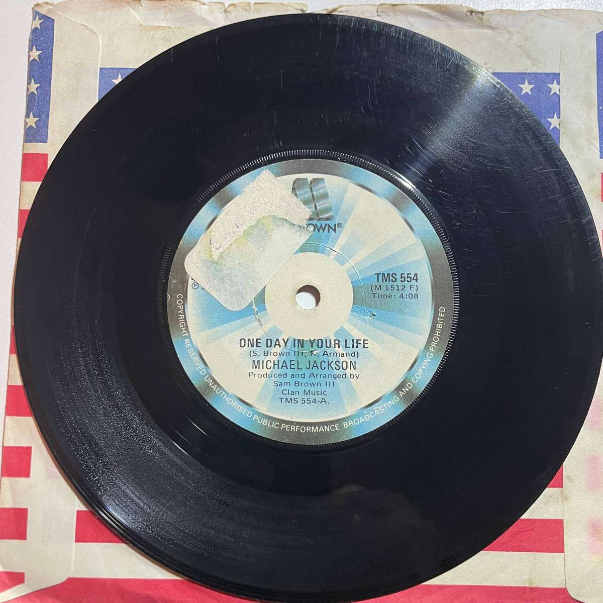 Michael Jackson 7" inch- One day in your life/Take me back