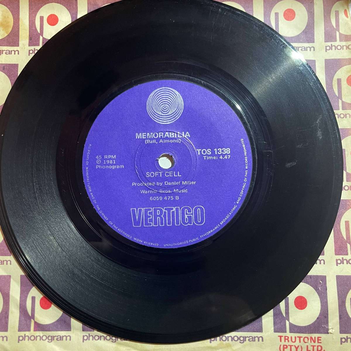 Soft Cell-7 inch single-Tainted love/Memorabilia
