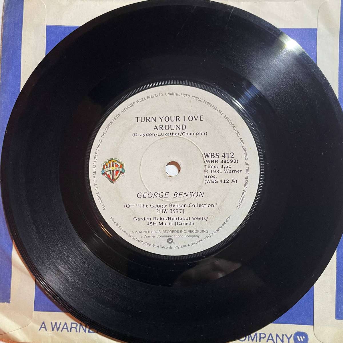 George Benson-7 inch single-Turn your love around/Nature boy