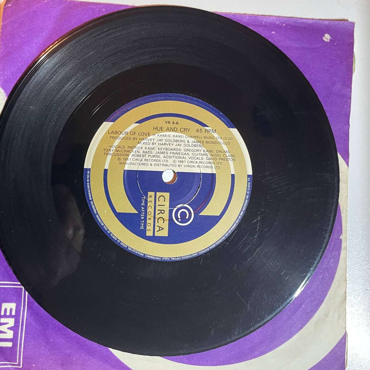 Hue and Cry-7 inch single-Labour of love/Wide screen