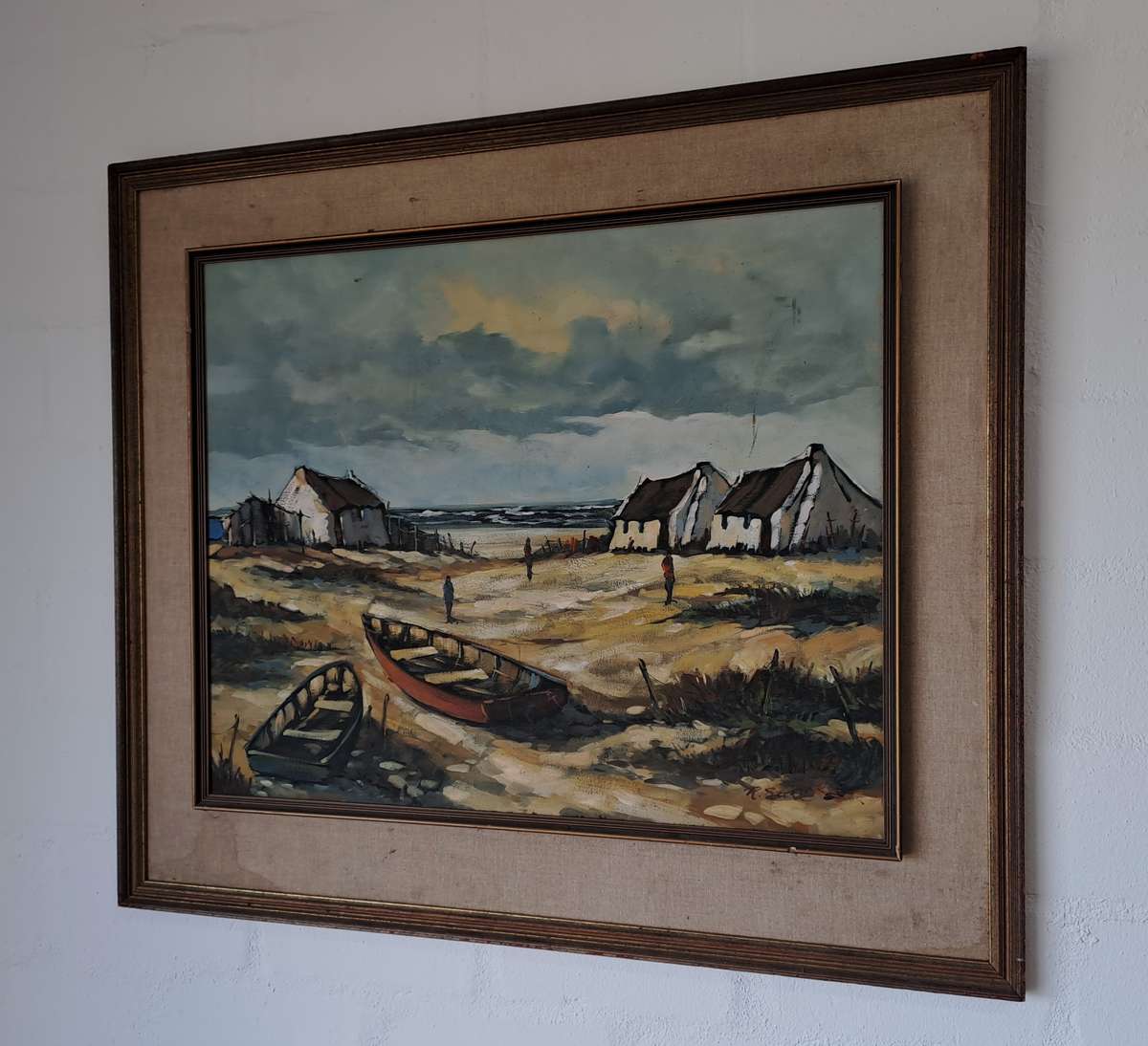 STUNNING SIGNED FRAMED ORIGINAL OIL PAINTING OF BEACH SCENE!