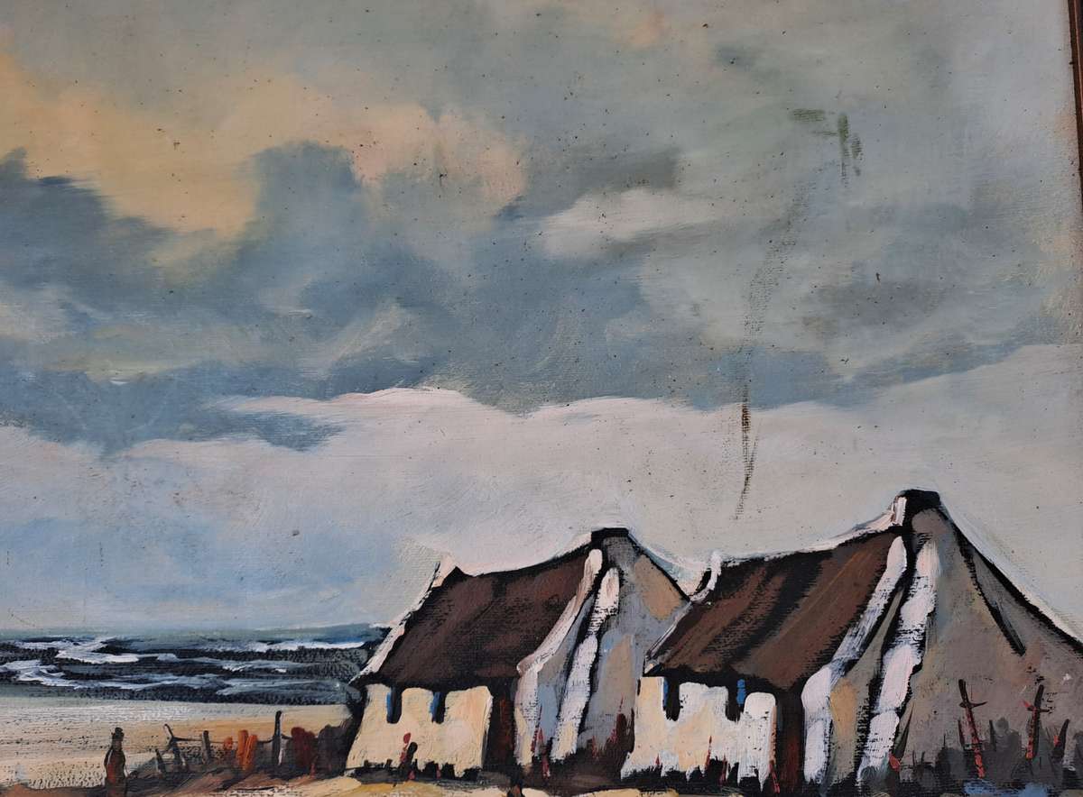 STUNNING SIGNED FRAMED ORIGINAL OIL PAINTING OF BEACH SCENE!