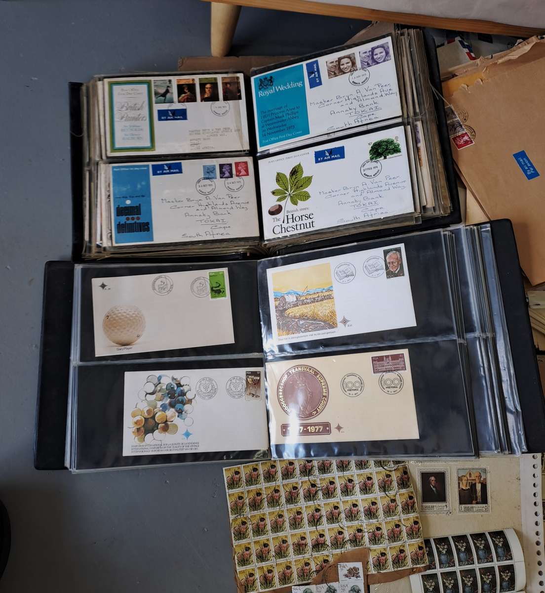 MASSIVE LIFETIME STAMP COLLECTION *10000+ WORLD STAMPS* *25 ALBUMS*