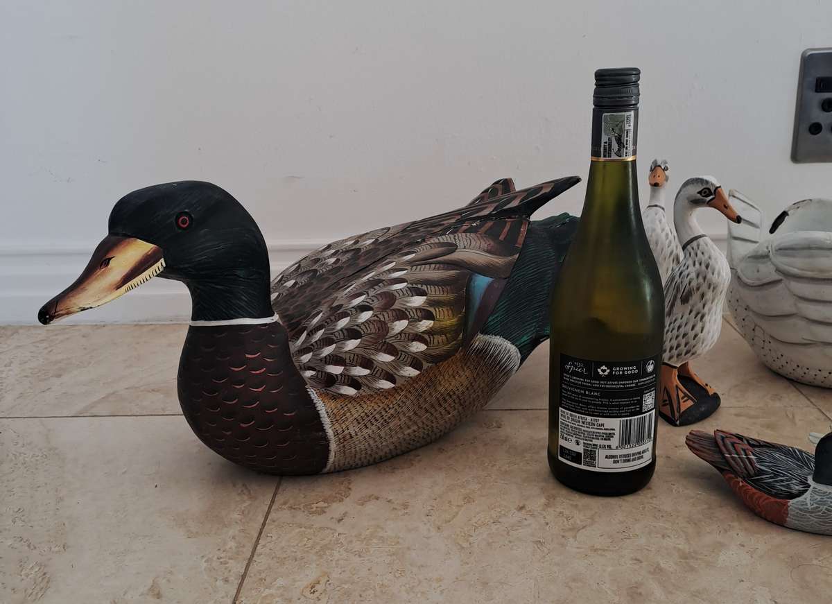 COLLECTION OF CARVED - HAND PAINTED WOODEN DUCKS! *BEAUTIFUL COLLECTION*