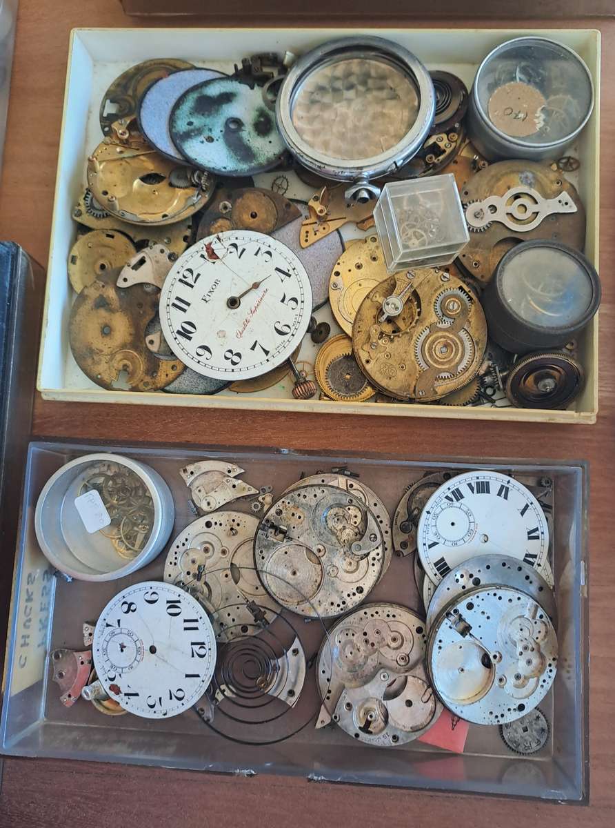 *WOW* AMAZING WATCHMAKERS COLLECTION 1000+ OF WATCH PARTS AND MOVEMENTS!! *LIFETIME COLLECTION*