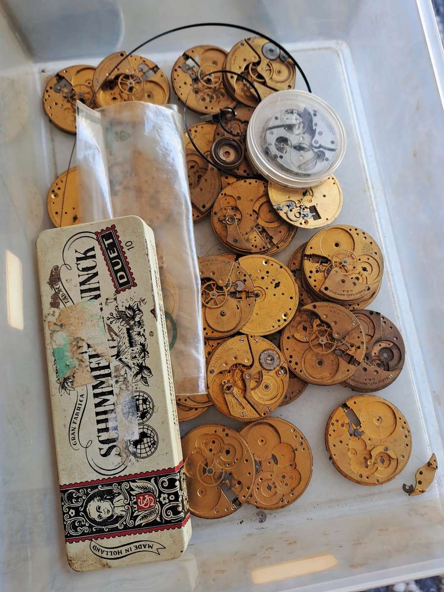 *WOW* AMAZING WATCHMAKERS COLLECTION 1000+ OF WATCH PARTS AND MOVEMENTS!! *LIFETIME COLLECTION*