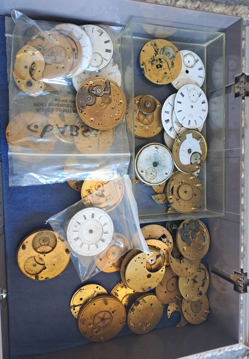 *WOW* AMAZING WATCHMAKERS COLLECTION 1000+ OF WATCH PARTS AND MOVEMENTS!! *LIFETIME COLLECTION*