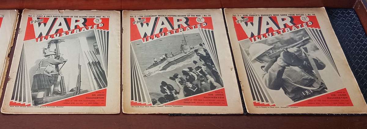 COLLECTION OF WORLD WAR , ART AND FASHION MAGAZINES AND VINTAGE NEWSPAPERS