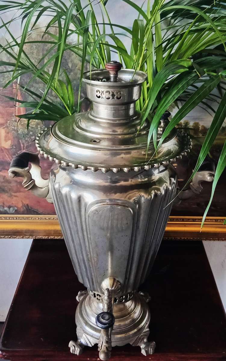 19th Century Russian Samovar Stamped