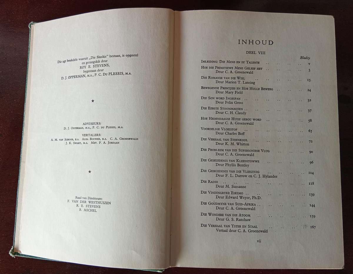 VINTAGE COLLECTION OF AFRIKAANS BOOKS ''DIE SKATKIS'' DEEL 1-8