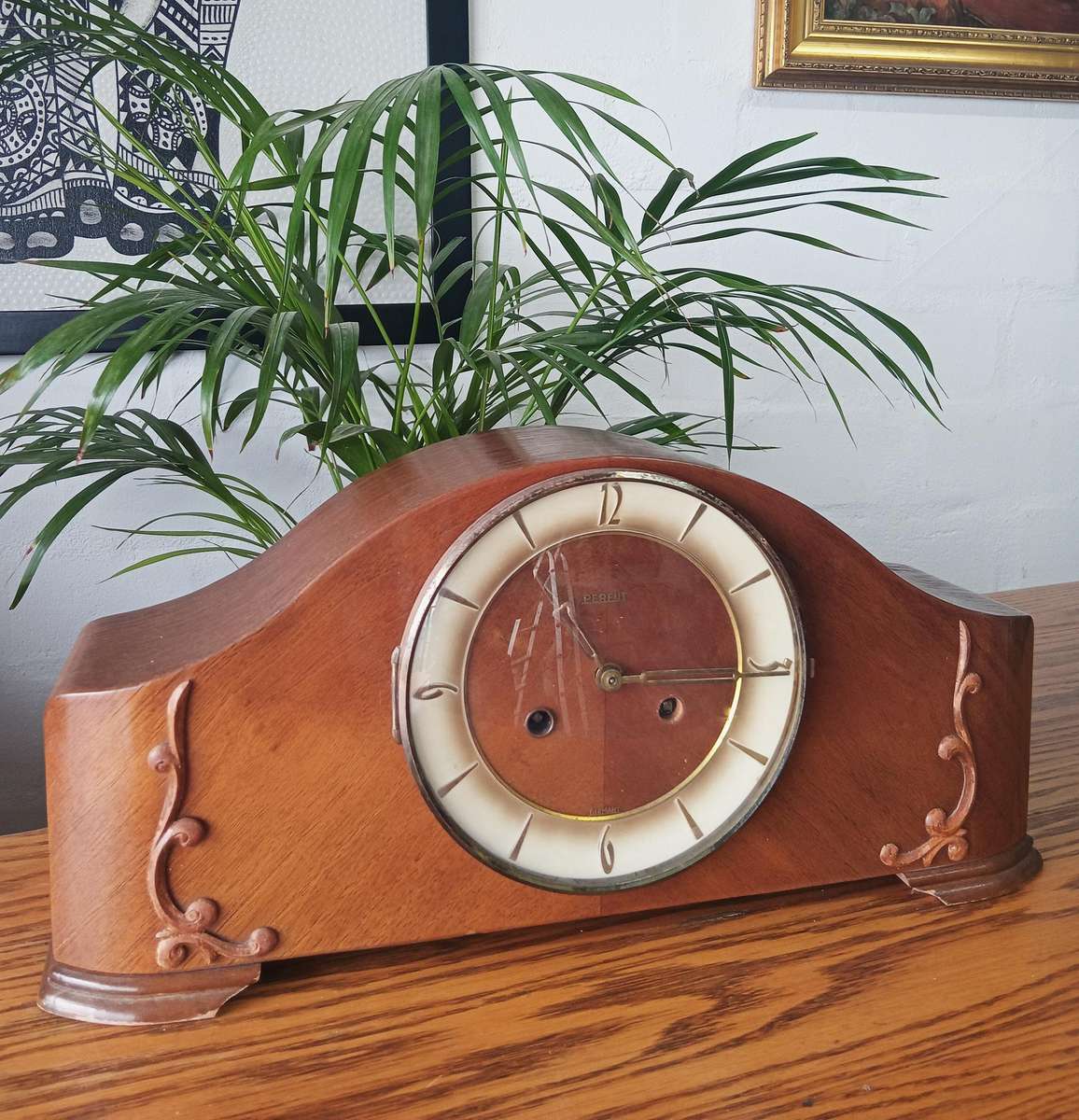 GORGEOUS PERFUT MANTEL CLOCK *MADE IN GERMANY*