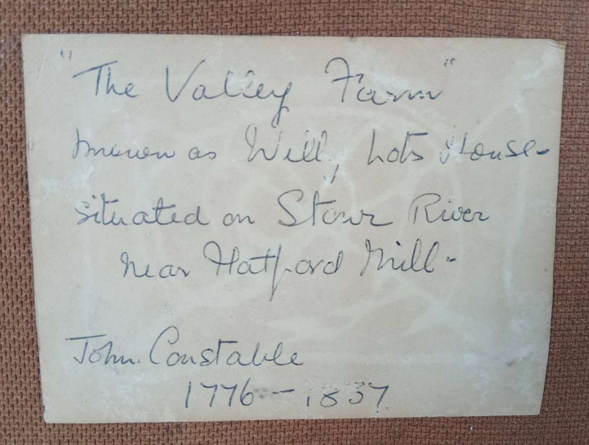 Oil on Board Painting "The Valley Farm" (John Constable Replica)