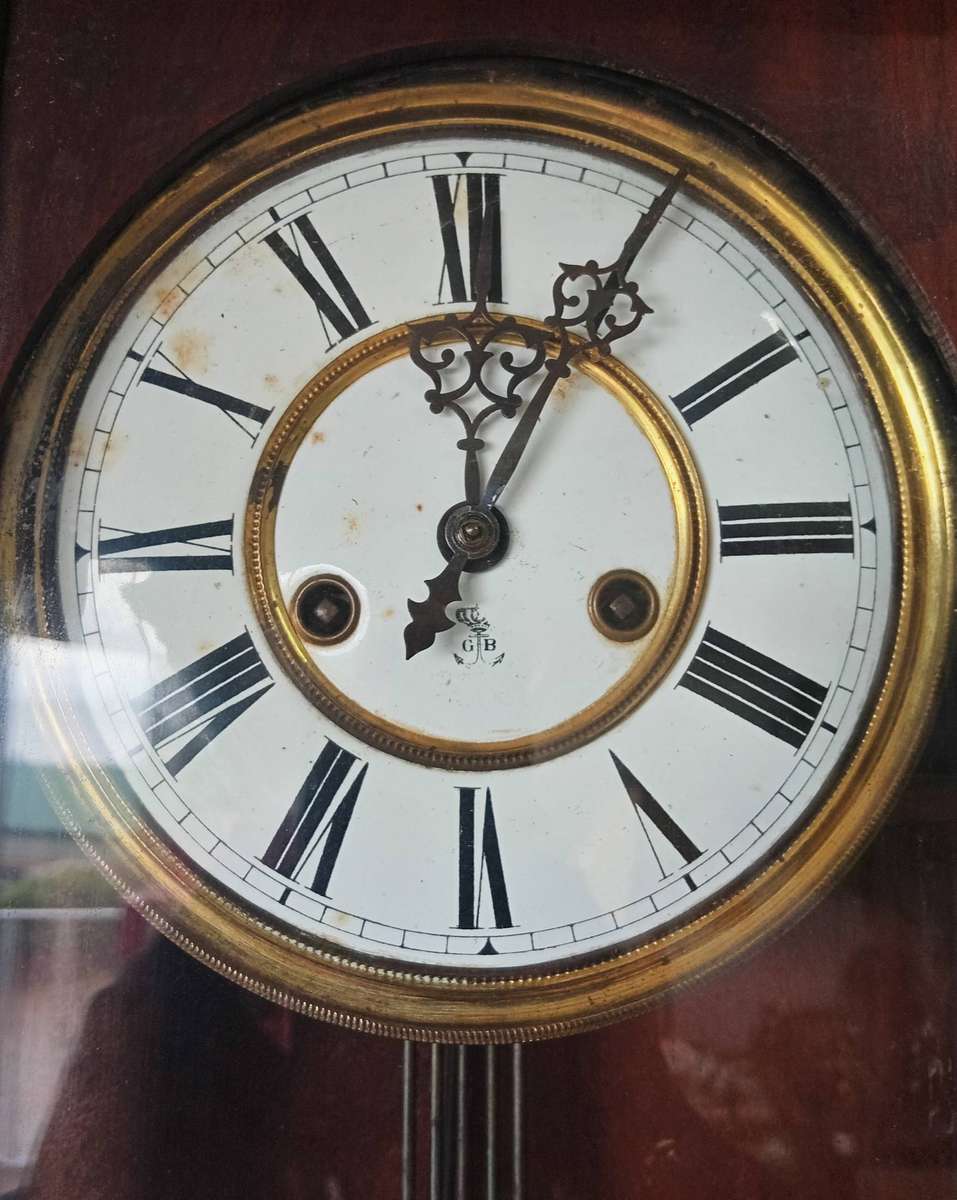BEAUTIFULLY CARVED GUSTAV BECKER ANTIQUE WALL CLOCK*SELLS FOR HUNDREDS OF DOLLARS OVERSEAS*