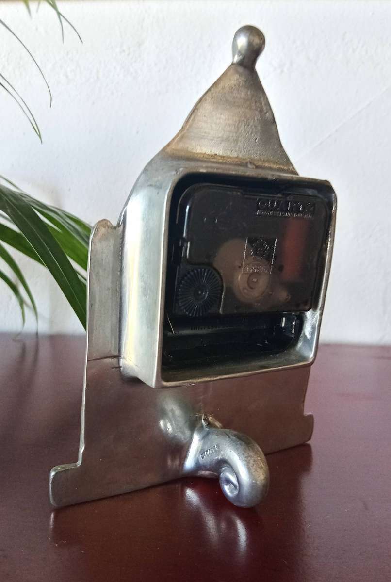 EARLY NEW MILLENIUM ORIGINAL CARROL BOYES PEWTER CLOCK*HIGHLY COLLLECTABLE*