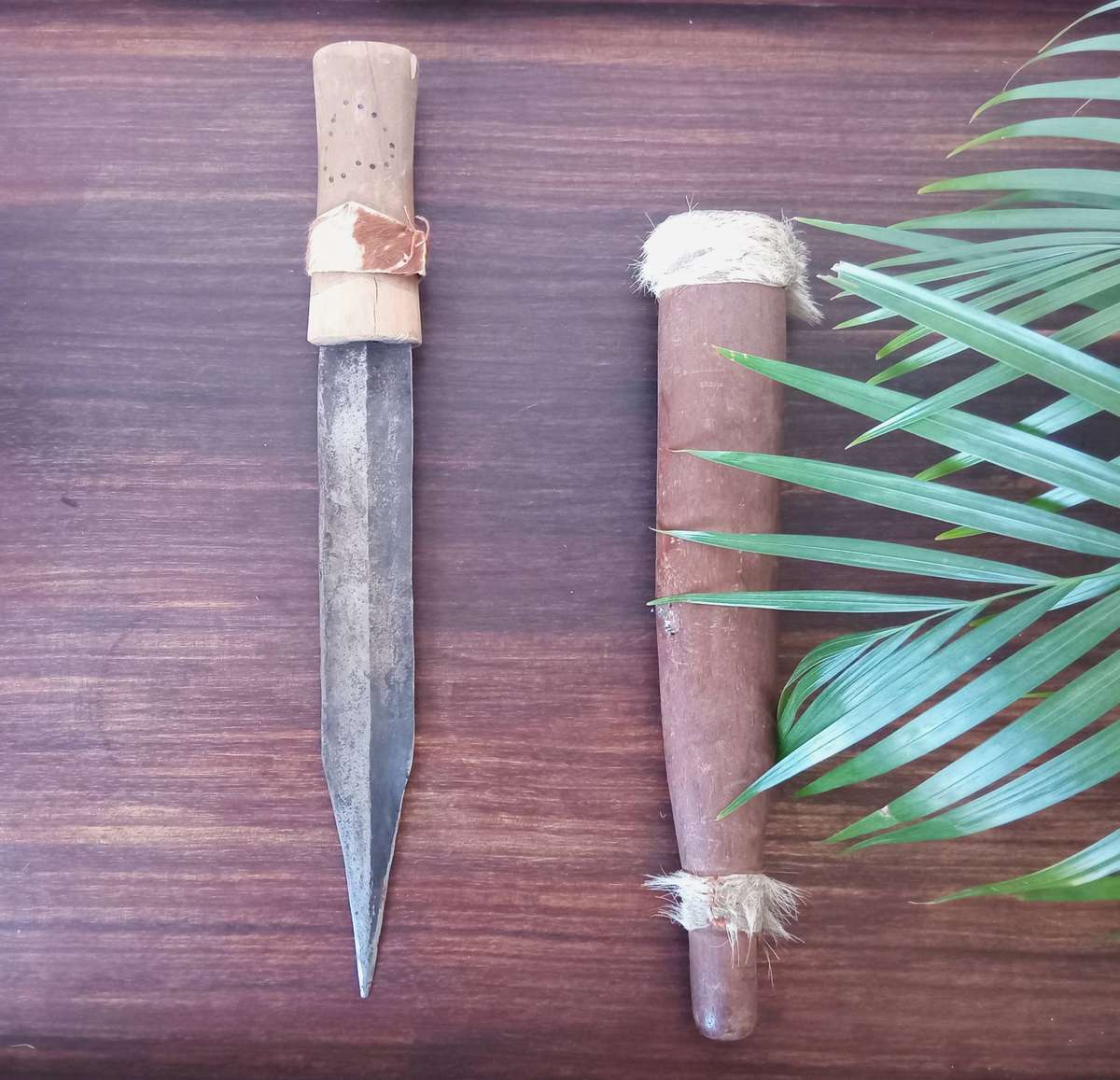 2 x cased African daggers