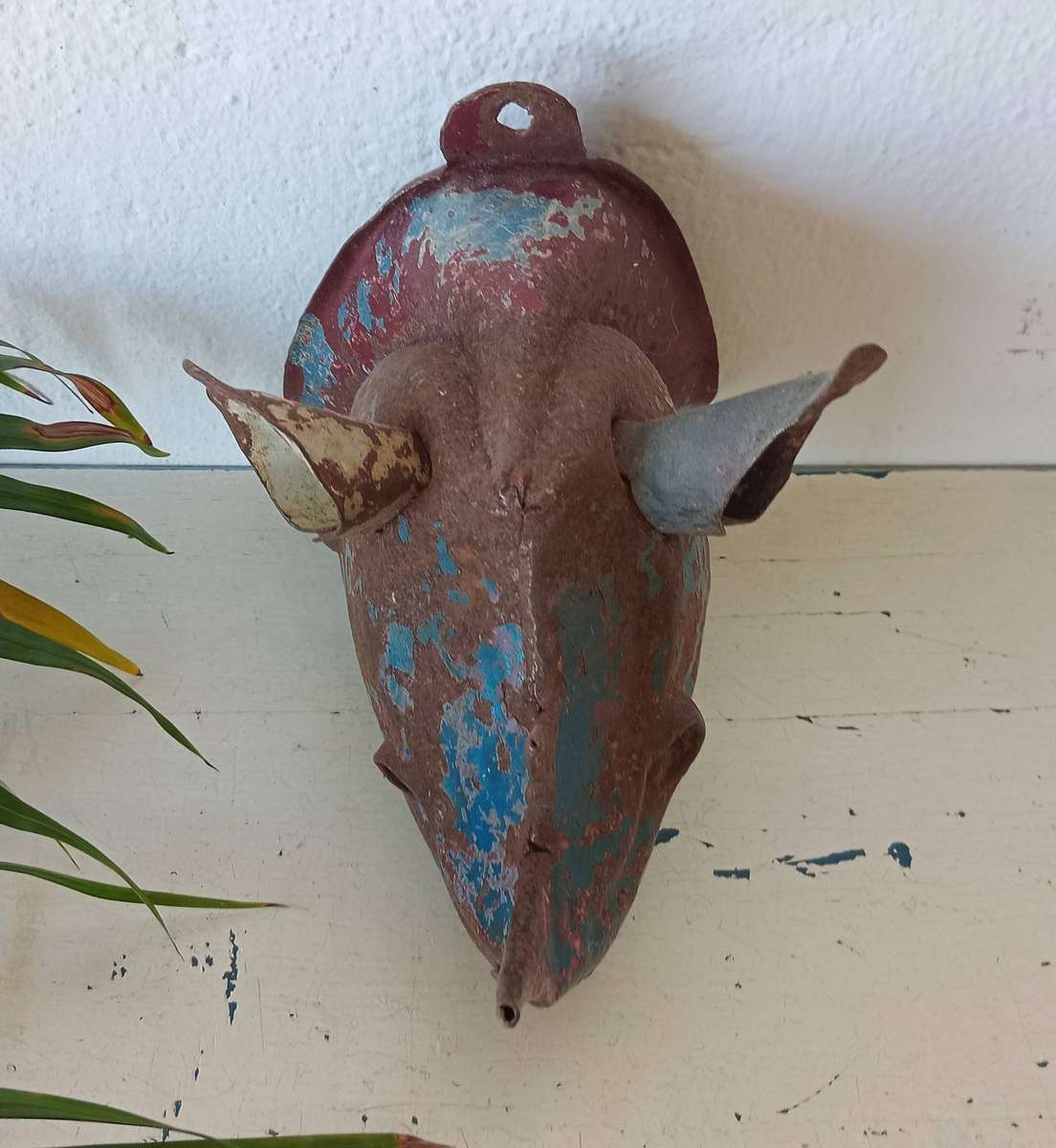 Rustic Handcrafted Wall Mounted Metal Animal Sculptures - Lot of 5