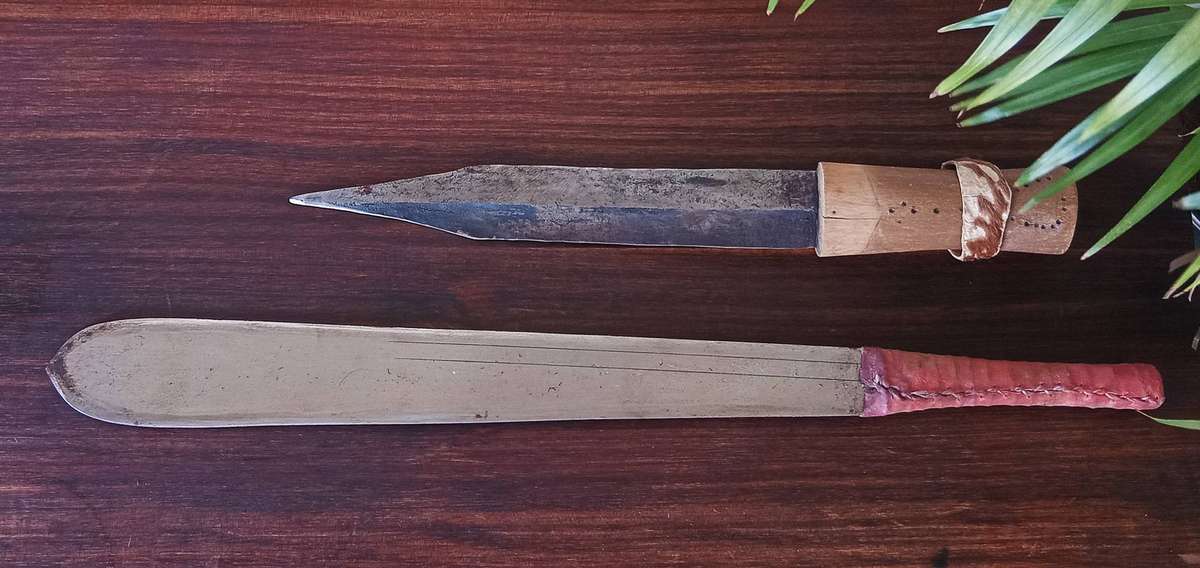 2 x cased African daggers