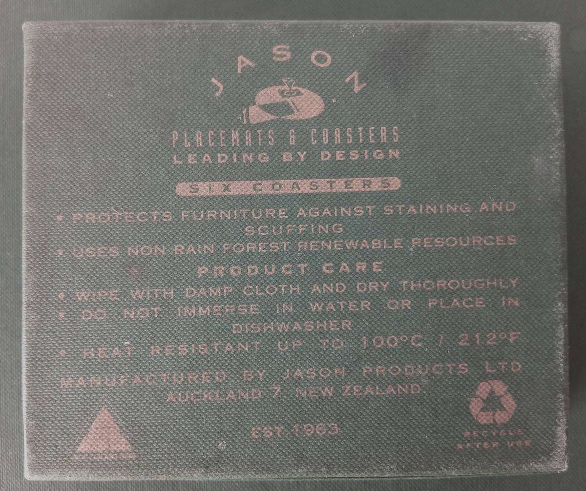 Jason Coasters Placemats Set of 2