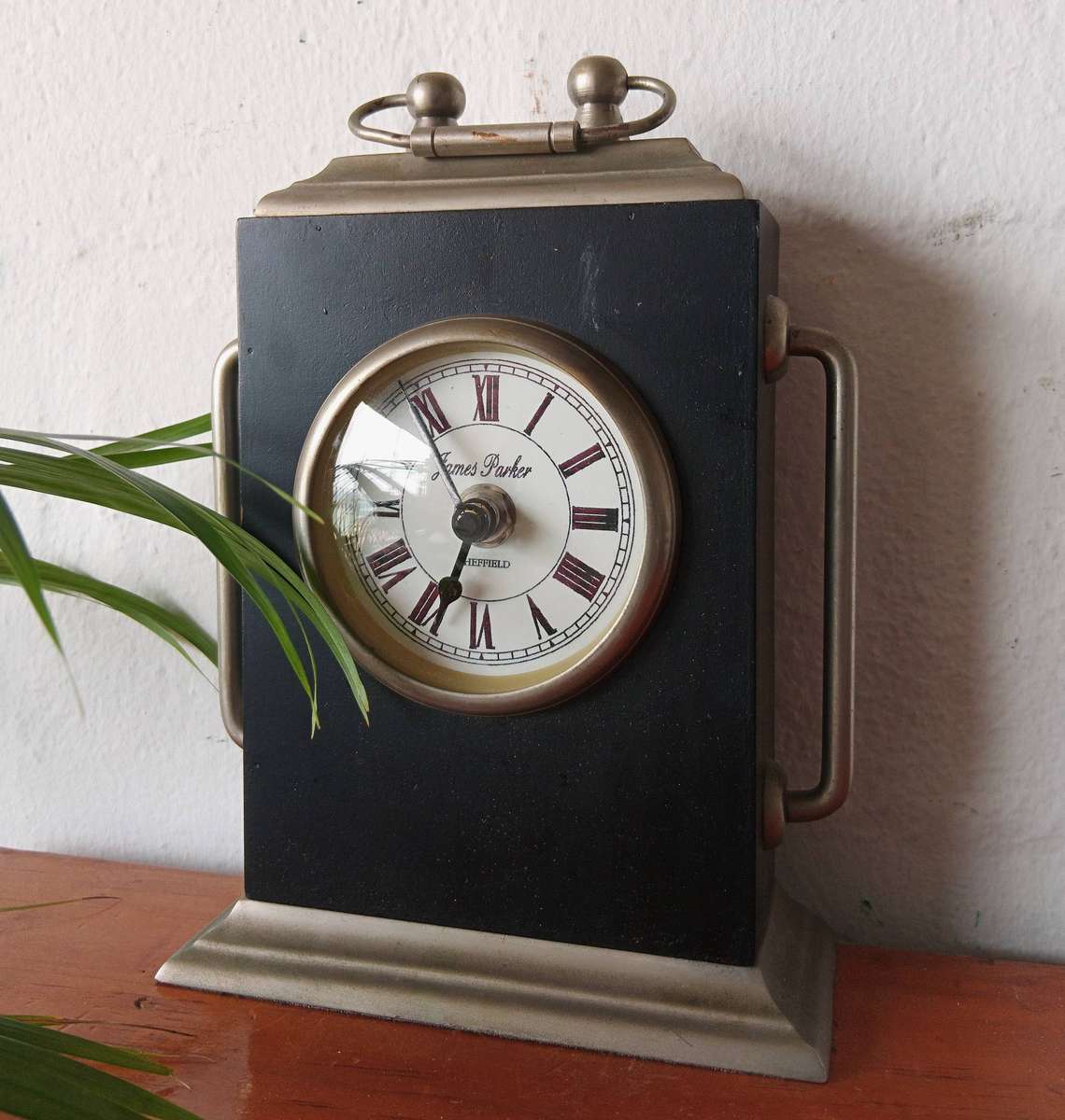 Vintage James Parker Sheffield Desk Clock