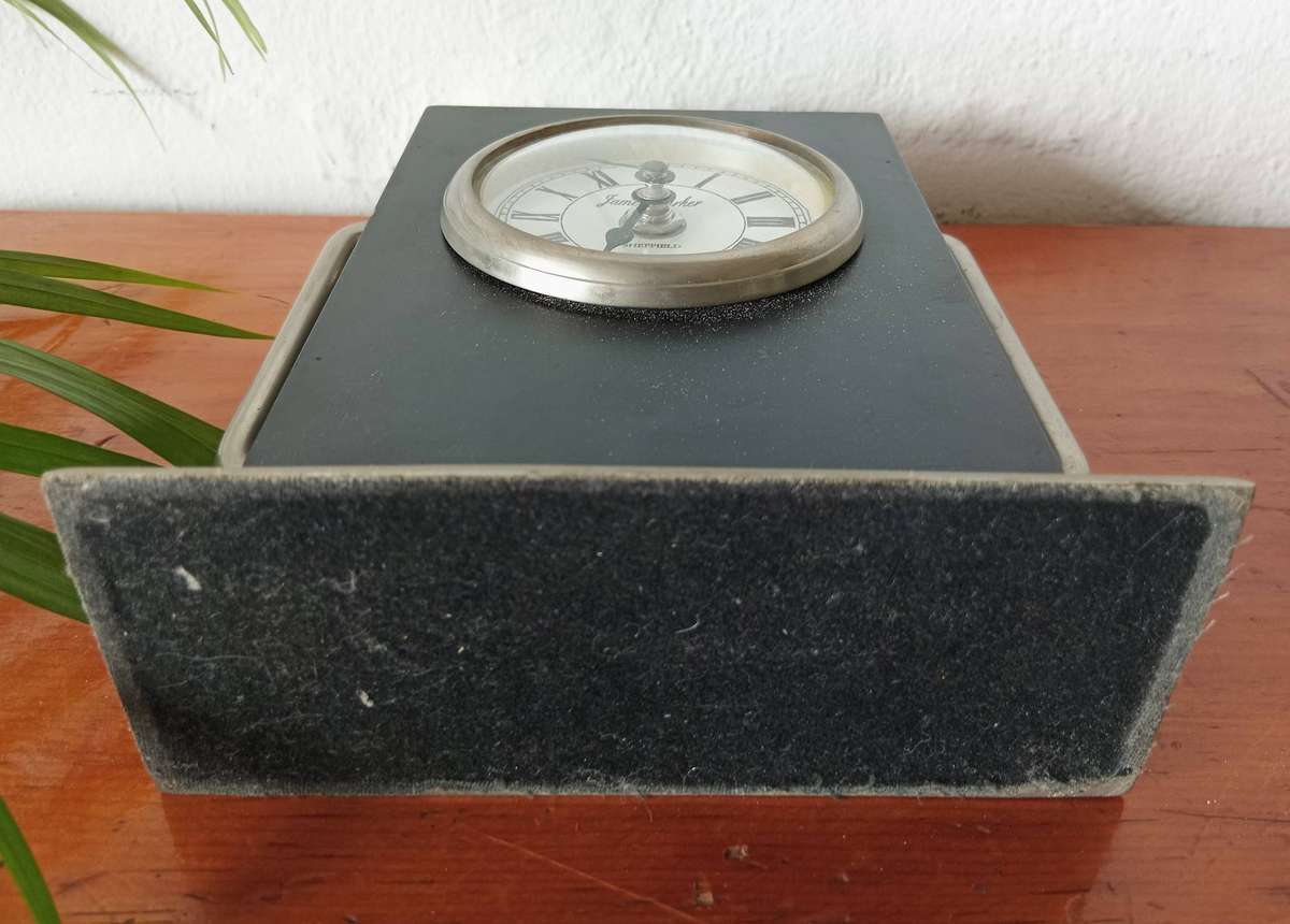 Vintage James Parker Sheffield Desk Clock