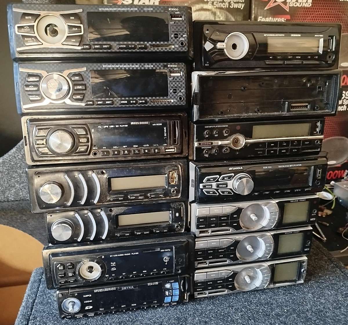 *One Bid for All 14* Various Single Din Head Units - Faulty - For Parts/Spares