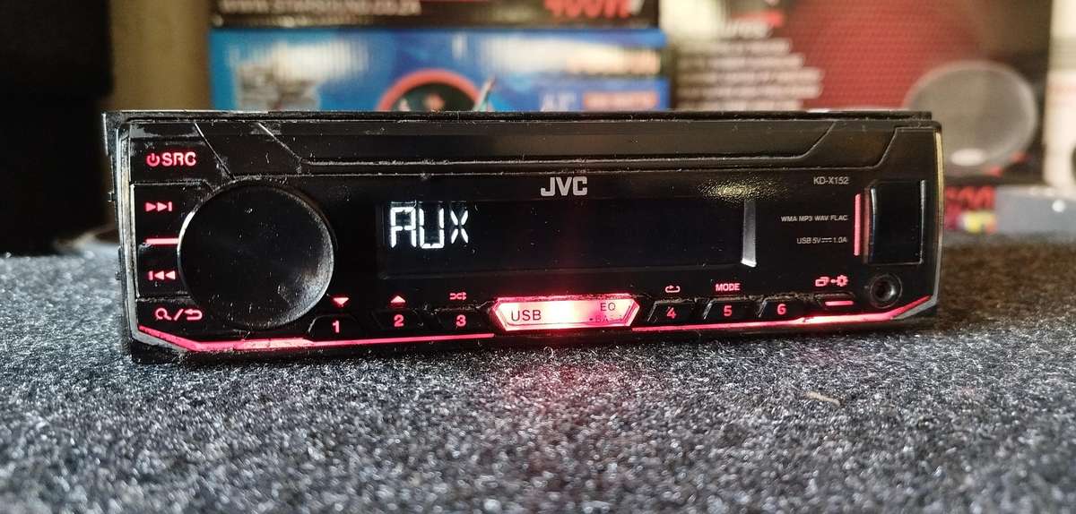 JVC Single Din Car Media Player with USB/AUX (KD-X152)