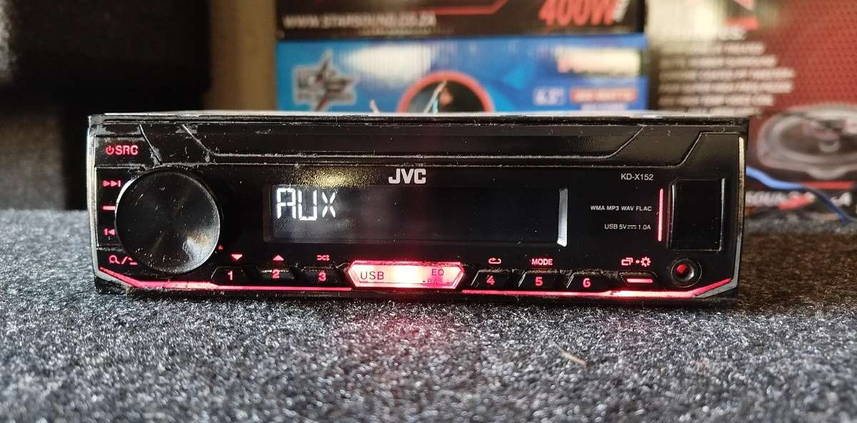 JVC Single Din Car Media Player with USB/AUX (KD-X152)