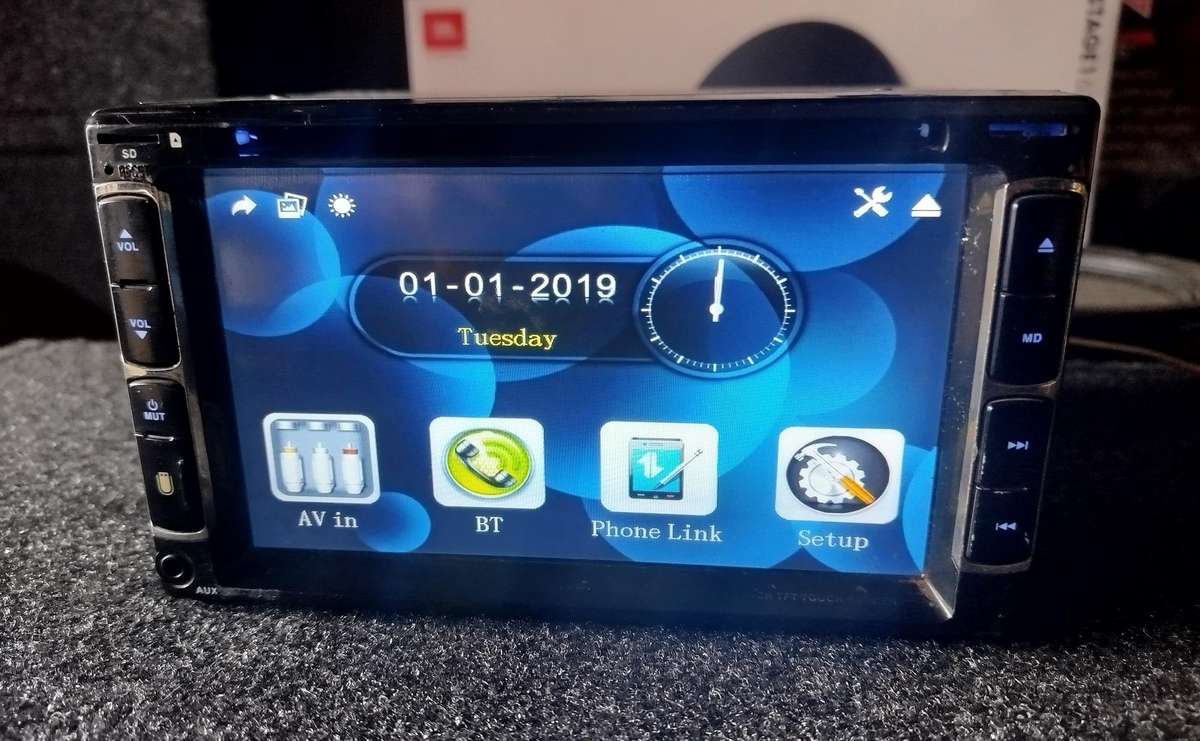 Camtec Double Din Car Media Player with USB/BT/AUX/CD/MP3/DVD (CT-DVD6801)