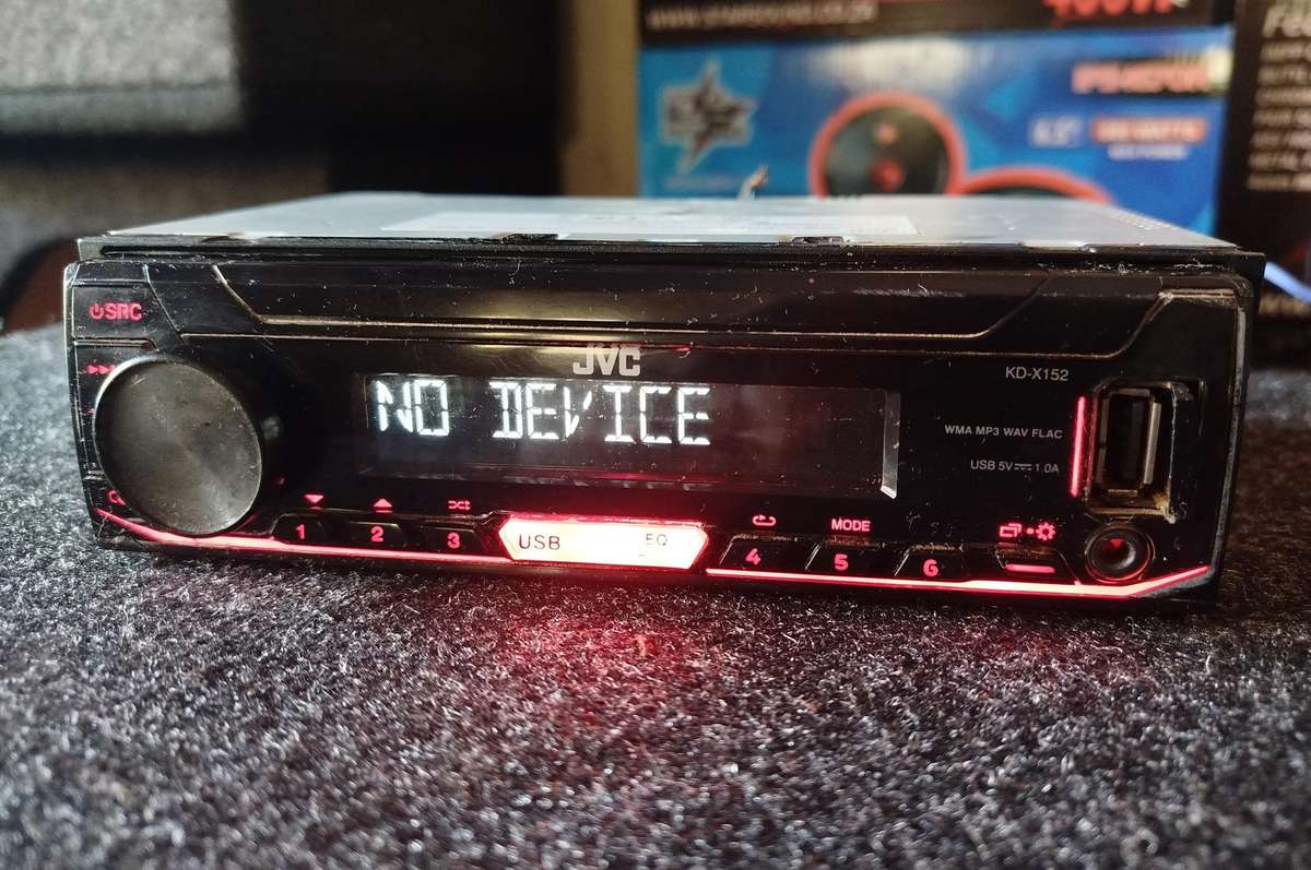 JVC Single Din Car Media Player with USB/AUX (KD-X152)