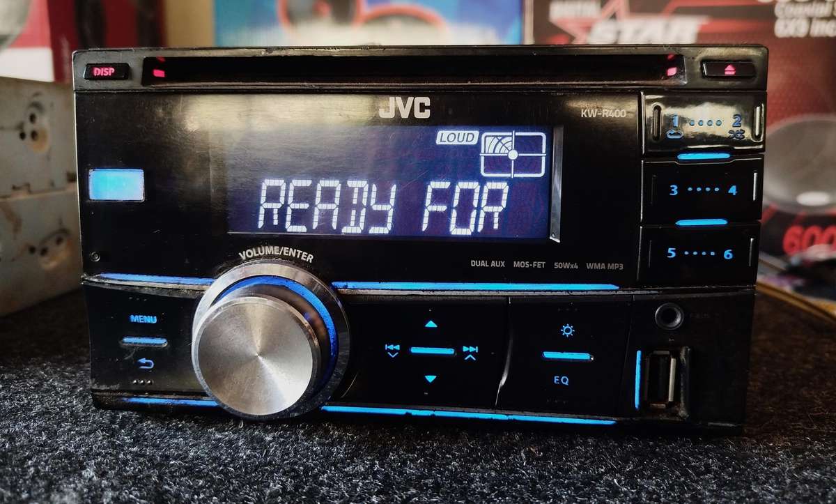 JVC Double Din Car Media Player with USB/CD/AUX (KD-R400) -